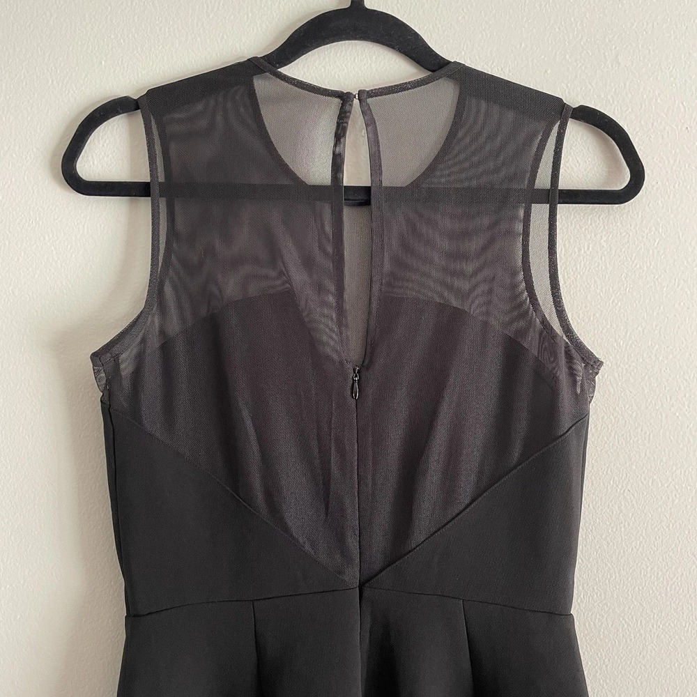 BCBGeneration Romper Black Shorts Mesh Top Pockets Tailored Homecoming 0 - Picture 8 of 13